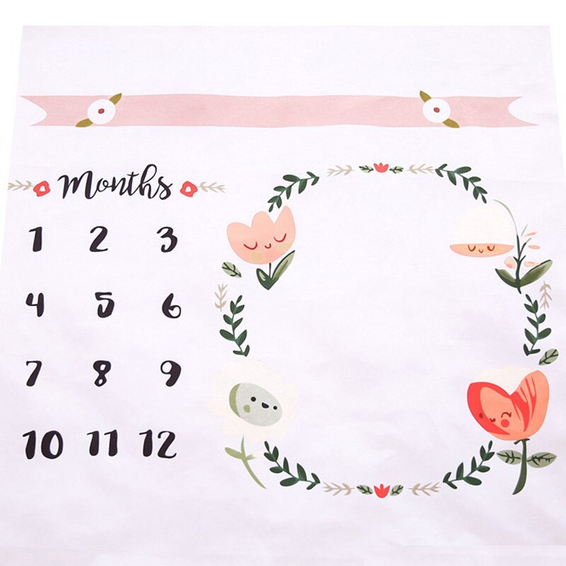 Baby Monthly Blanket Newborn Photography Backdrops Baby Receiving Blankets Baby Photo Blanket Born Baby Accessories