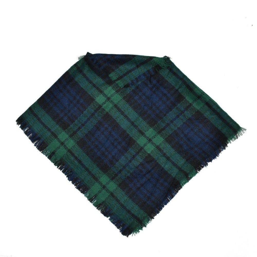 3-5 Years Kid Toddler Baby Girl Boy Winter Warm Plaid Wool Scarf Tippet: E