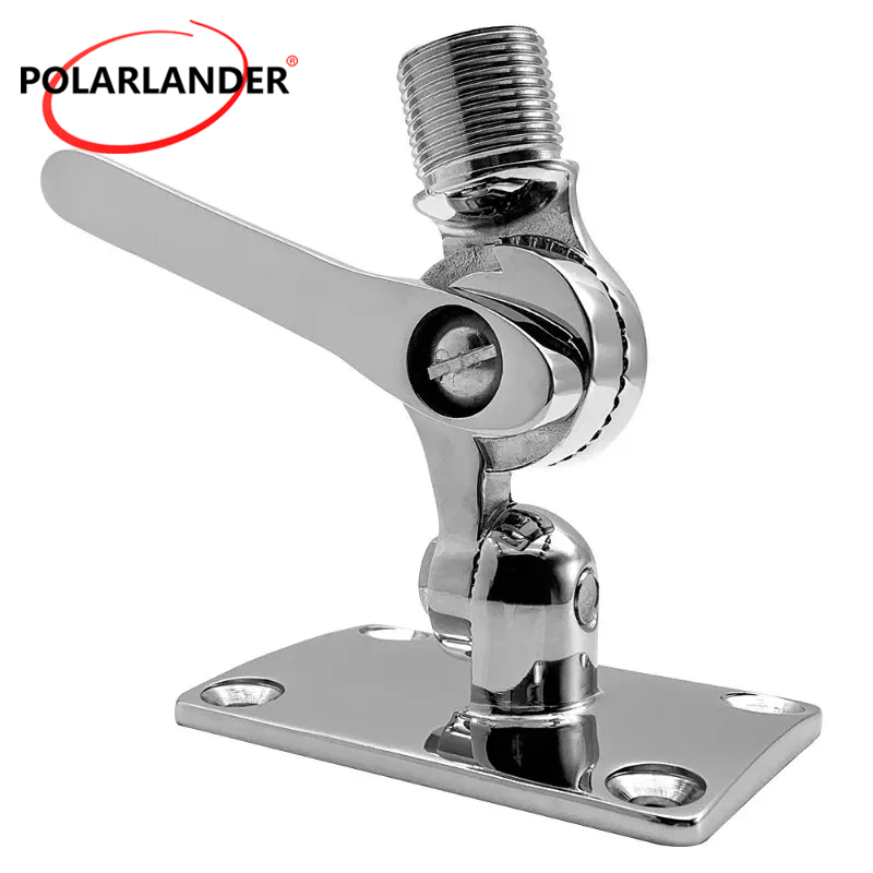 Zweiachsige verstellbare Basis, rostfreie Antenne, rostfreie Marine-316-Stahlantenne, Marine-Hardware-Antenne, Yacht-Antenne, Basismontage