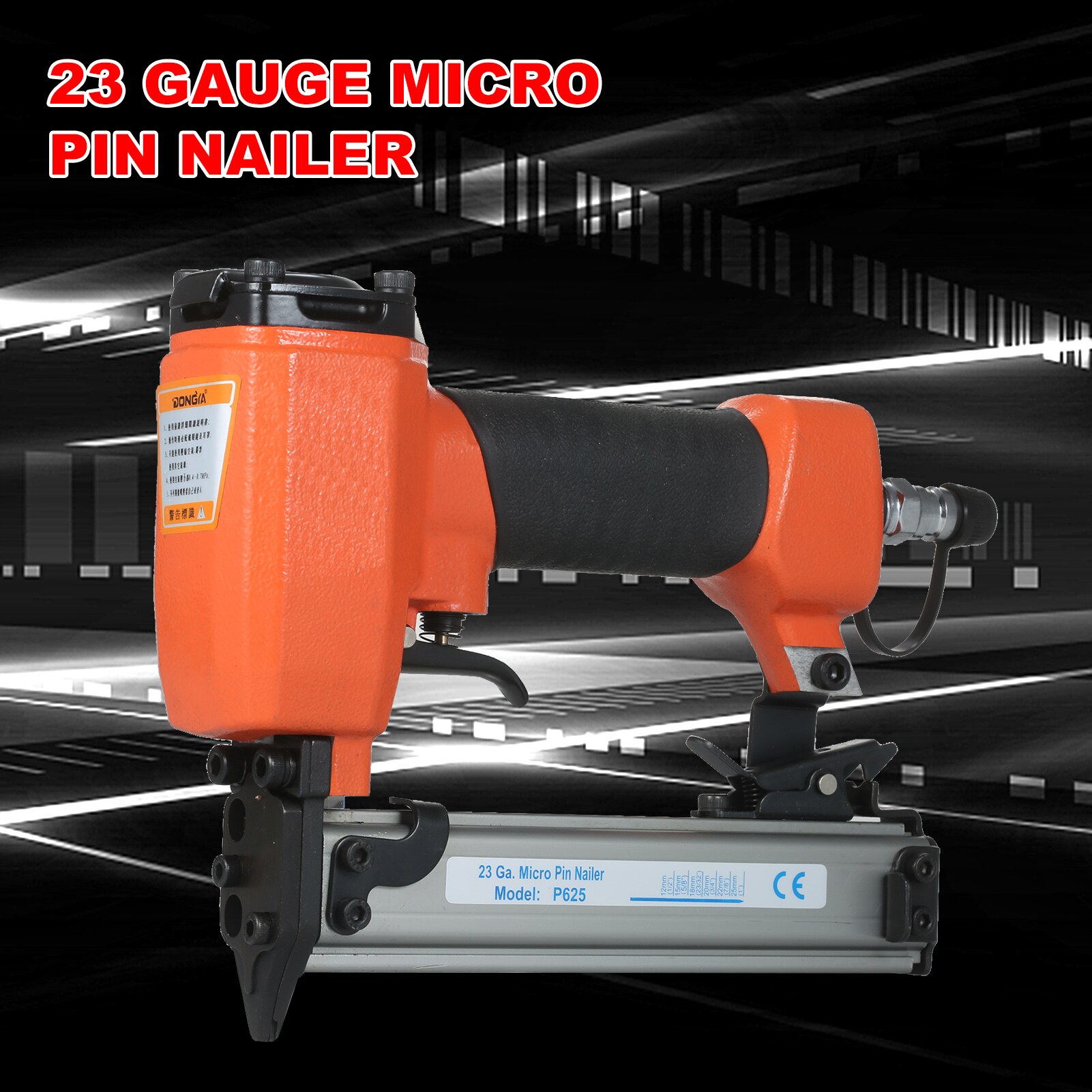 23 Gauge Micro Pin Nailer 1/2 Inch to 1 Inch Air Nailer Pneumatic Finishing Stapler Air Power Nil Gun for Woodworking Furniture