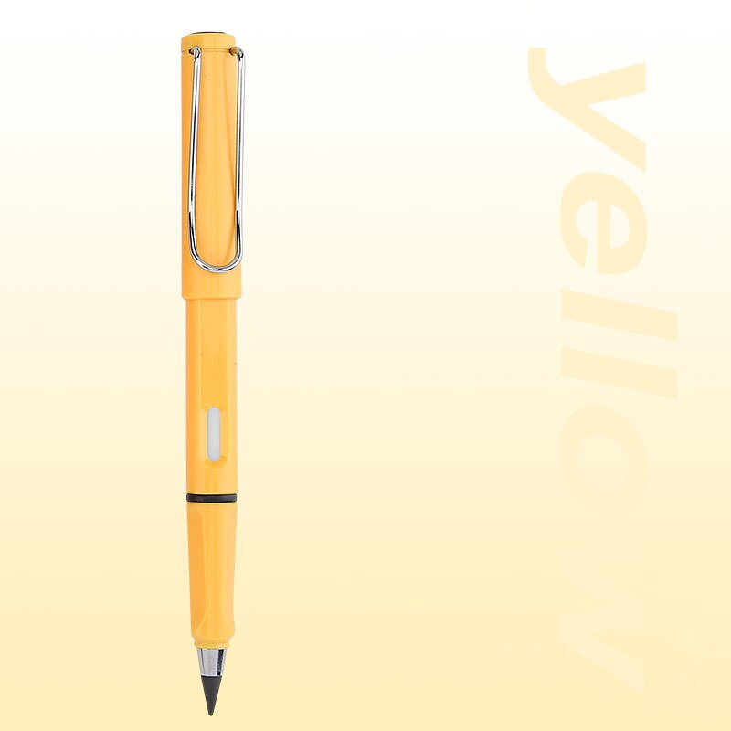 1 pces preto tecnologia sem moagem sem tinta estudantes usam lápis permanentes não pode terminar a escrita e não é fácil de quebrar: yellow