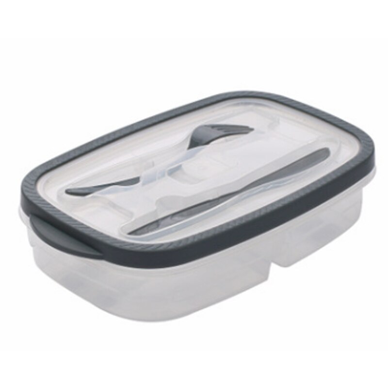 Plastic Bento Box 3 Styles Meal Storage Food Prep Lunch Box 2 Compartment Reusable Microwavable Containers Home Lunchbox