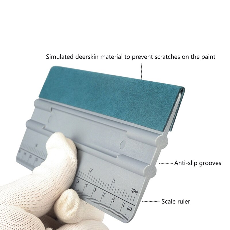 Multi-function Squeegee Car Film Sticker Install Cleaning Soft Scraper Window Tools Anti-scratch Household Cleaning Tool