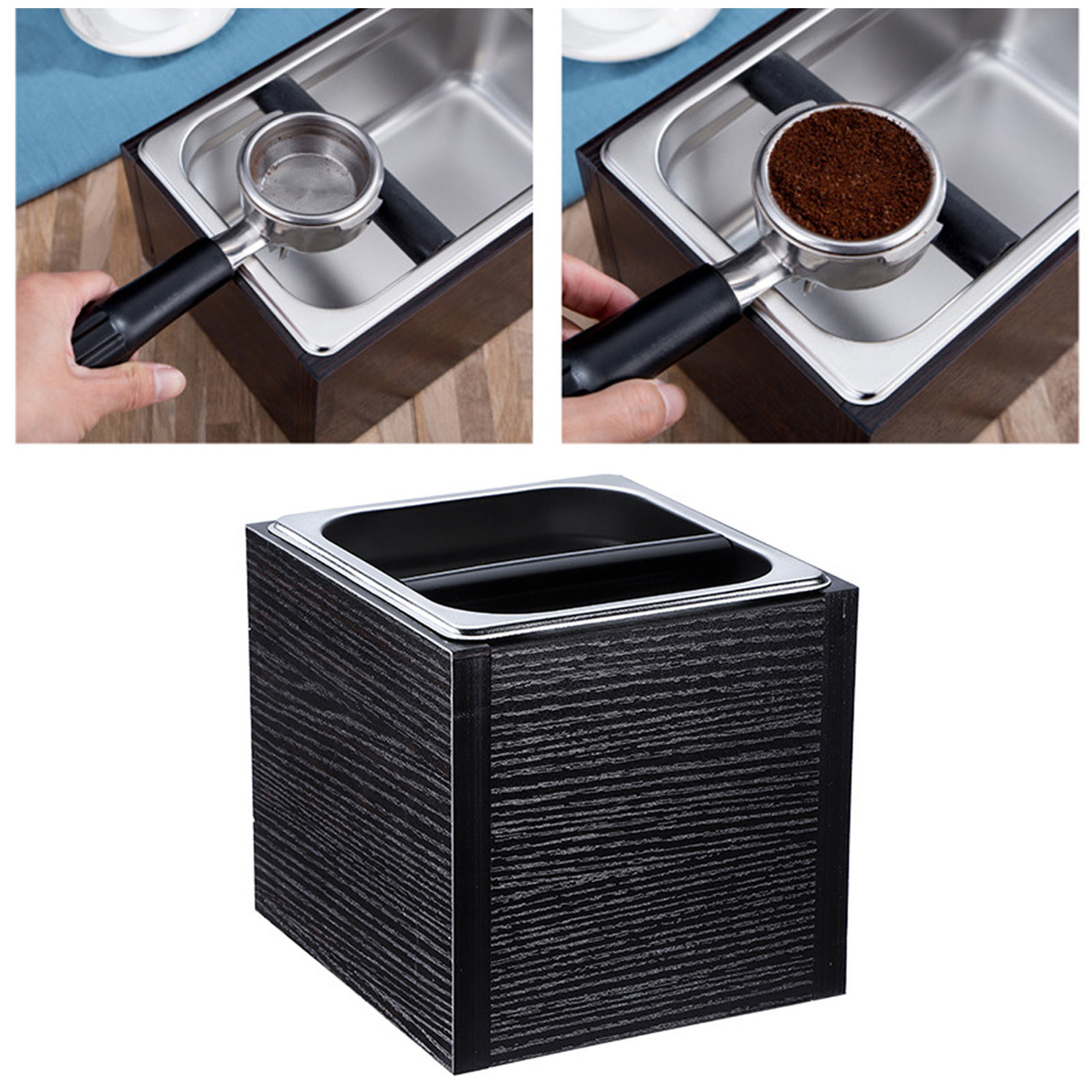 Koffie Klop Doos Rvs Koffie Residu Emmer Voor Barista Tools Melk Thee Winkel