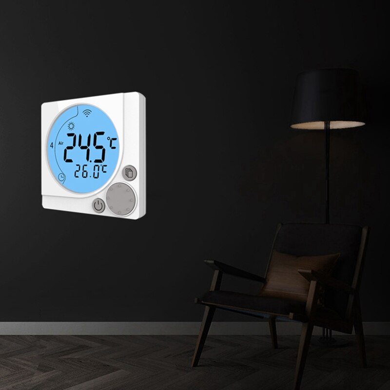 C28 Wifi Circular Electric Heating System Thermostat Round Digital Thermostat Smart Temperature Controller