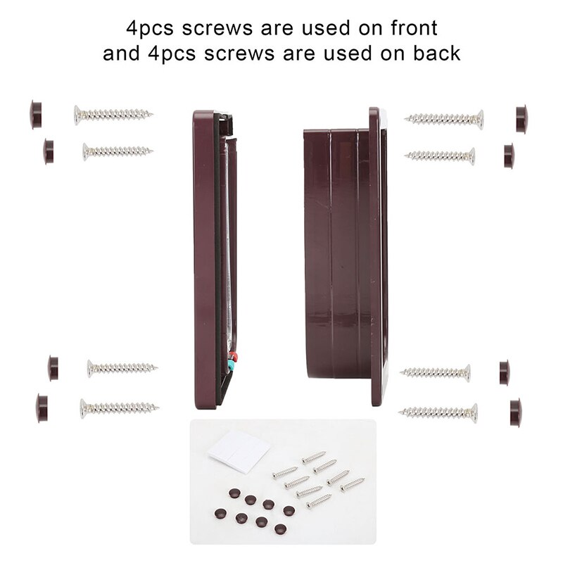 4 Size Smart Pet Door Cat Flap Door with 4 Way Lock Security Flap Door for Dog Cat Kitten Controllable Switch Pet Safety Gate