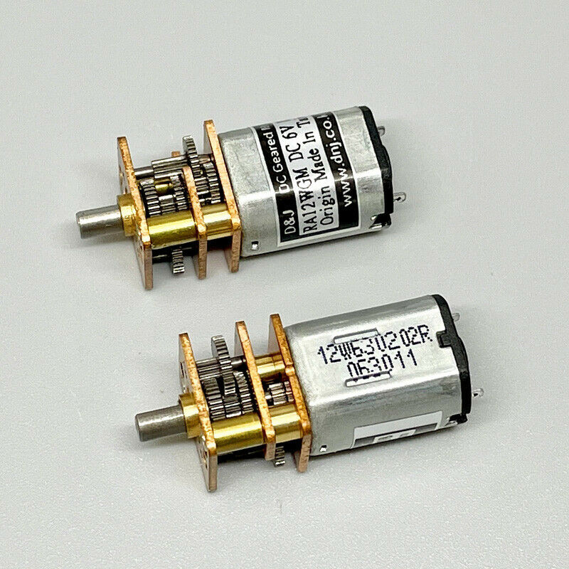 RA-12WGM DC3V 3.7V 5V 6V 60rpm Slow Speed High Torque Small Mini N20 Precision Gear Motor