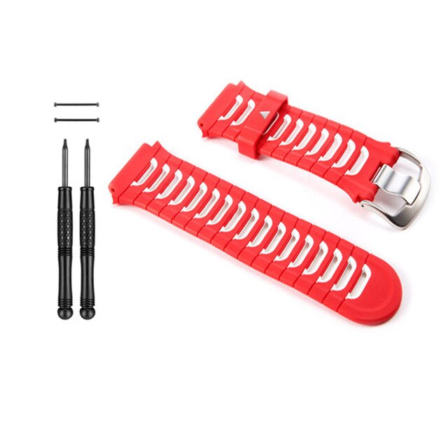 Original Garmin Forerunner 920XT reloj pulsera bicicleta ordenador correa de repuesto Correa vatios herramienta: Red White with Tool