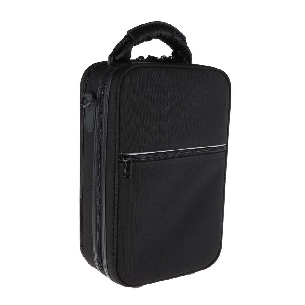 Black Clarinet Artificial Leather Carrying Case Gig Bag Handbag Backpack