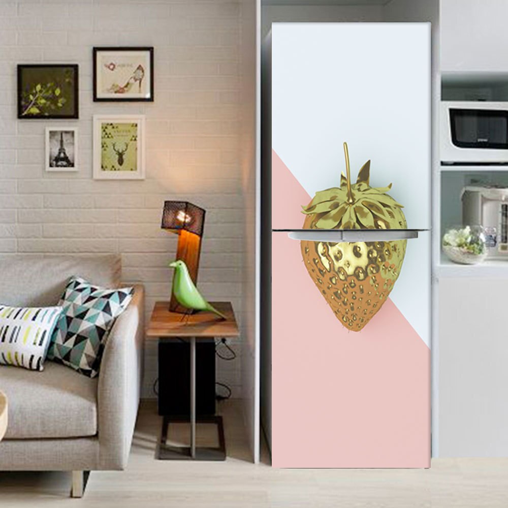 MT126 Door Stickers Wardrobe Renovation Fridge Magnet Door Stickers Home Decor Waterproof Removable Stickers