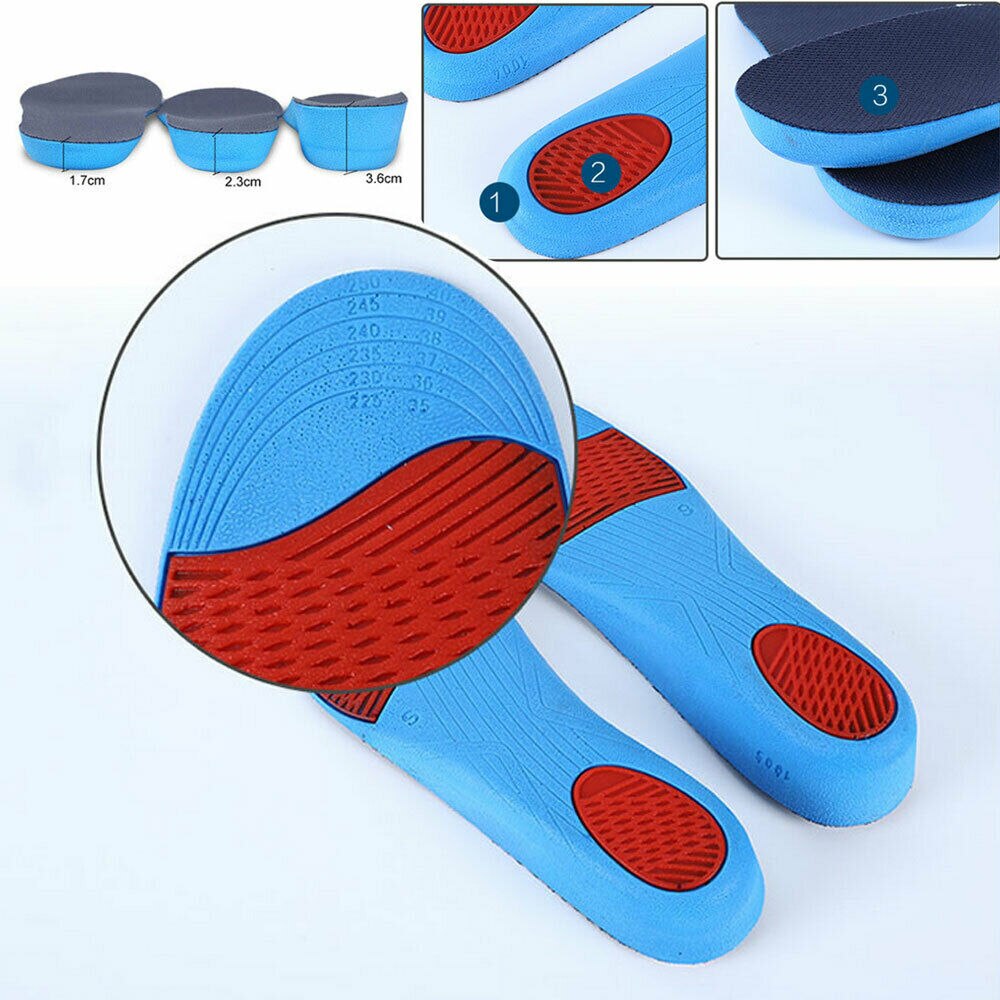 Sport Schoen Lift Unisex Orthopedische Arch Binnenzool Hoogte Verhoog Inlegzolen Hak Inser Pad Taller Lift Up 1.7 -3.6cm