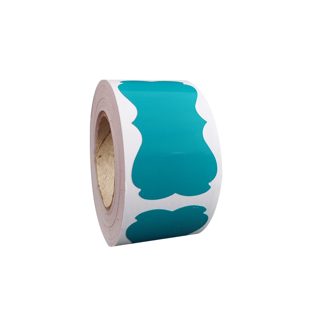 200Pcs Potten Voor Kruiden Voor Thuis Sticker Uitwisbare Waterdichte Beweegbare Blikjes Kleur Pvc Fles Schoolbord Stickers Voor Keuken Conv D: Light blue