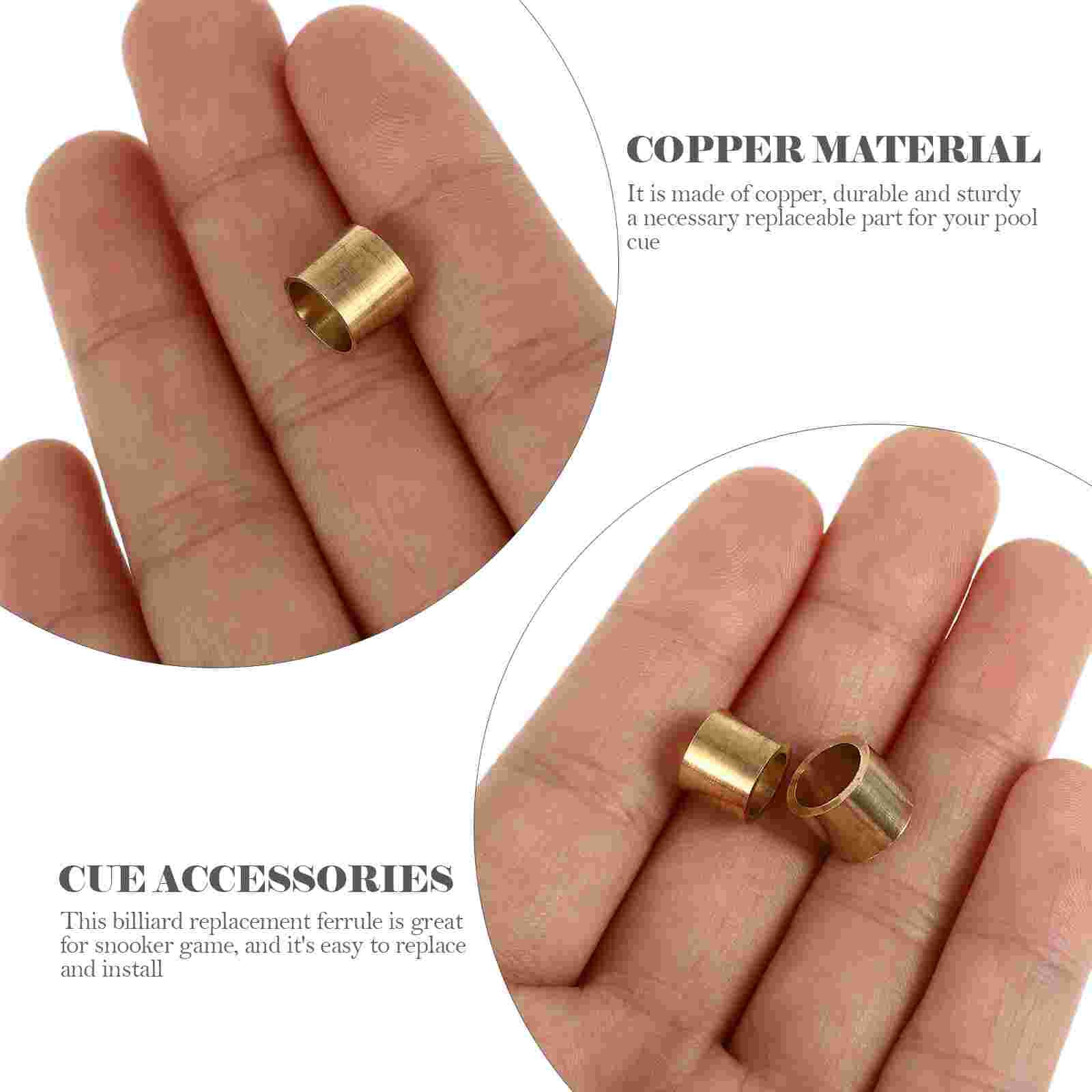 20pcs Pool Ferrule Snooker Pool Parts Pool Cue Ferrules Billiards Replacement Ferrules