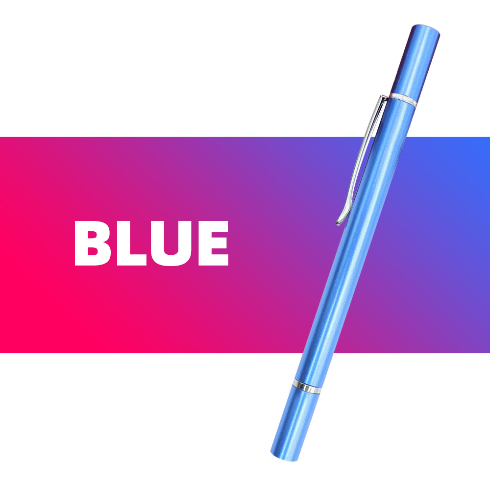 2in1 Stylus Pen for Xiaomi Samsung Drawing Tablet Pens Capacitive Screen Caneta Touch Pen Mobile Android Phone Writing Pen: blue