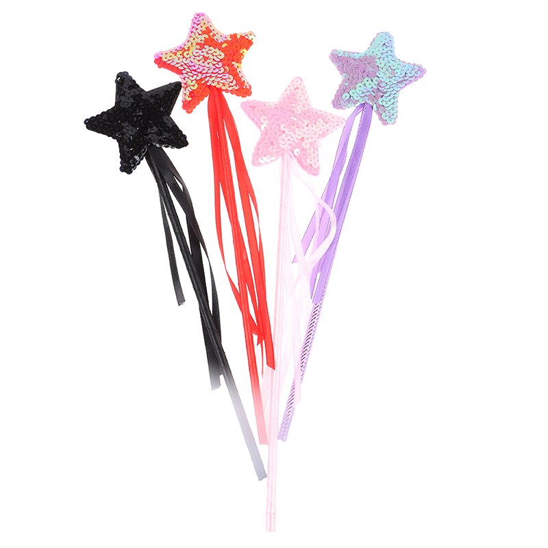 2 Stuks Willekeurige Leuke Vijfpuntige Ster Fairy Toverstaf Magic Stick Partij Speelgoed Voor Kids