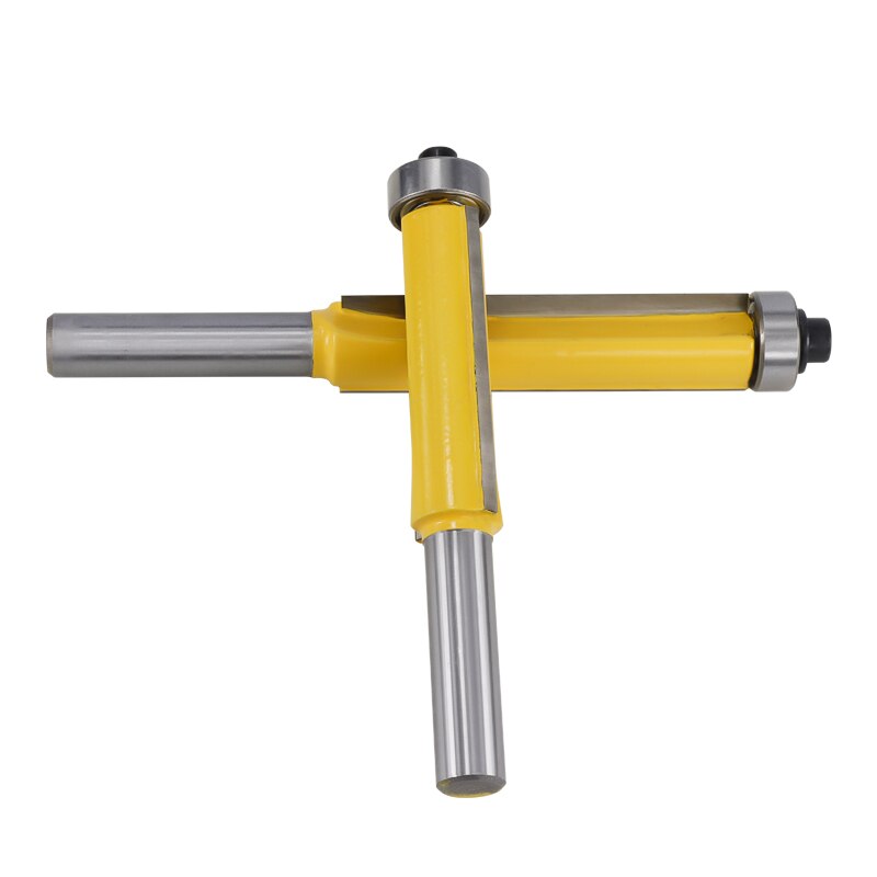 1pc 8mm Shank Flush Trimming Router Bit With Bearing Guide Template Trim Milling Cutter Straight Pattern Router Bit