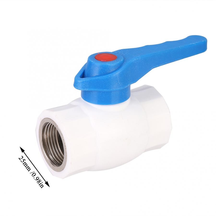 25mm G3/4in Female Thread Ball Valve Connector PPR PE PVC Water Pipe Fittings for Pure Drinking Cold Water System