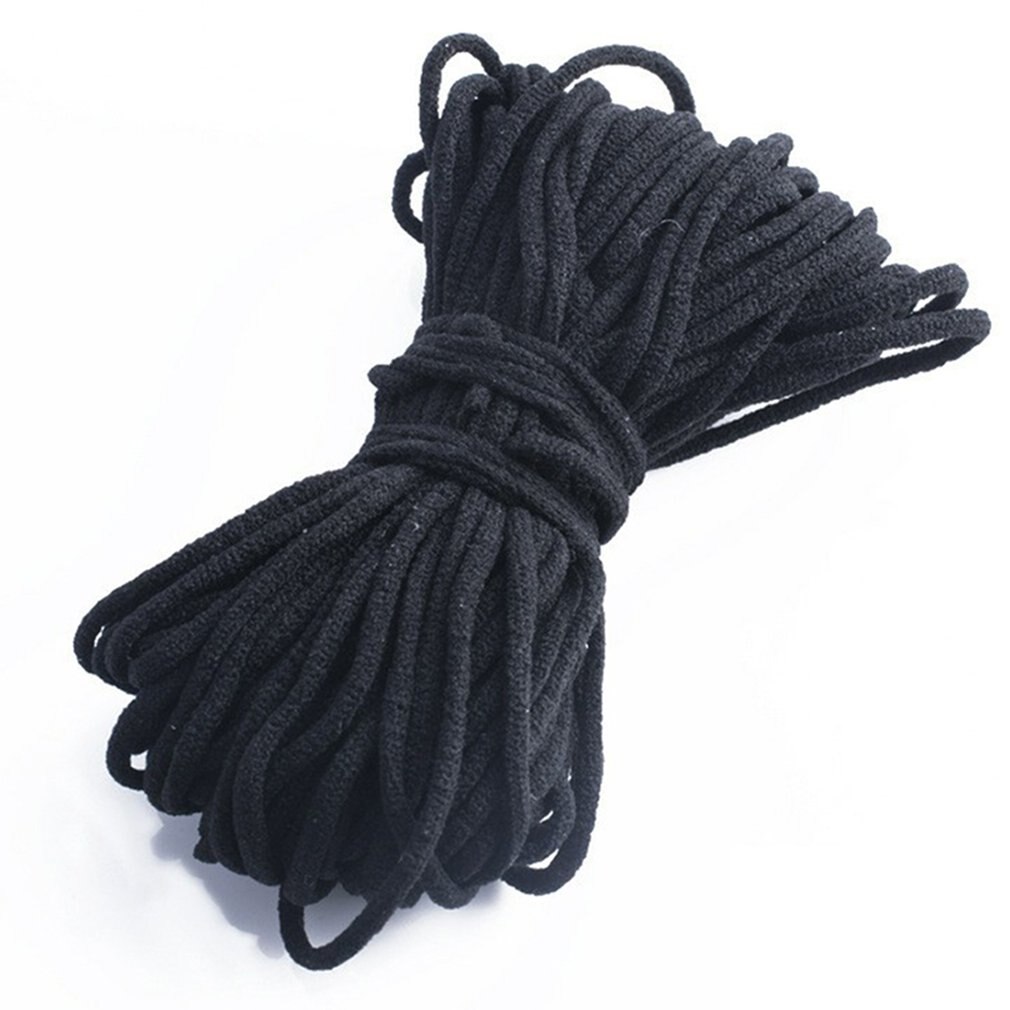 Diy Disposable Mask Elastic Band Ear Strap Ear Protection When Wearing A Mask Diy Craft Garment Sewing Accessories: black / 30M