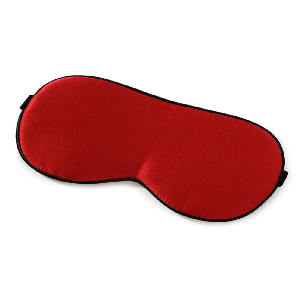 100 masque de nuit en soie masque pour les yeux en soie masque pour les yeux en soie noir confortable protection: F