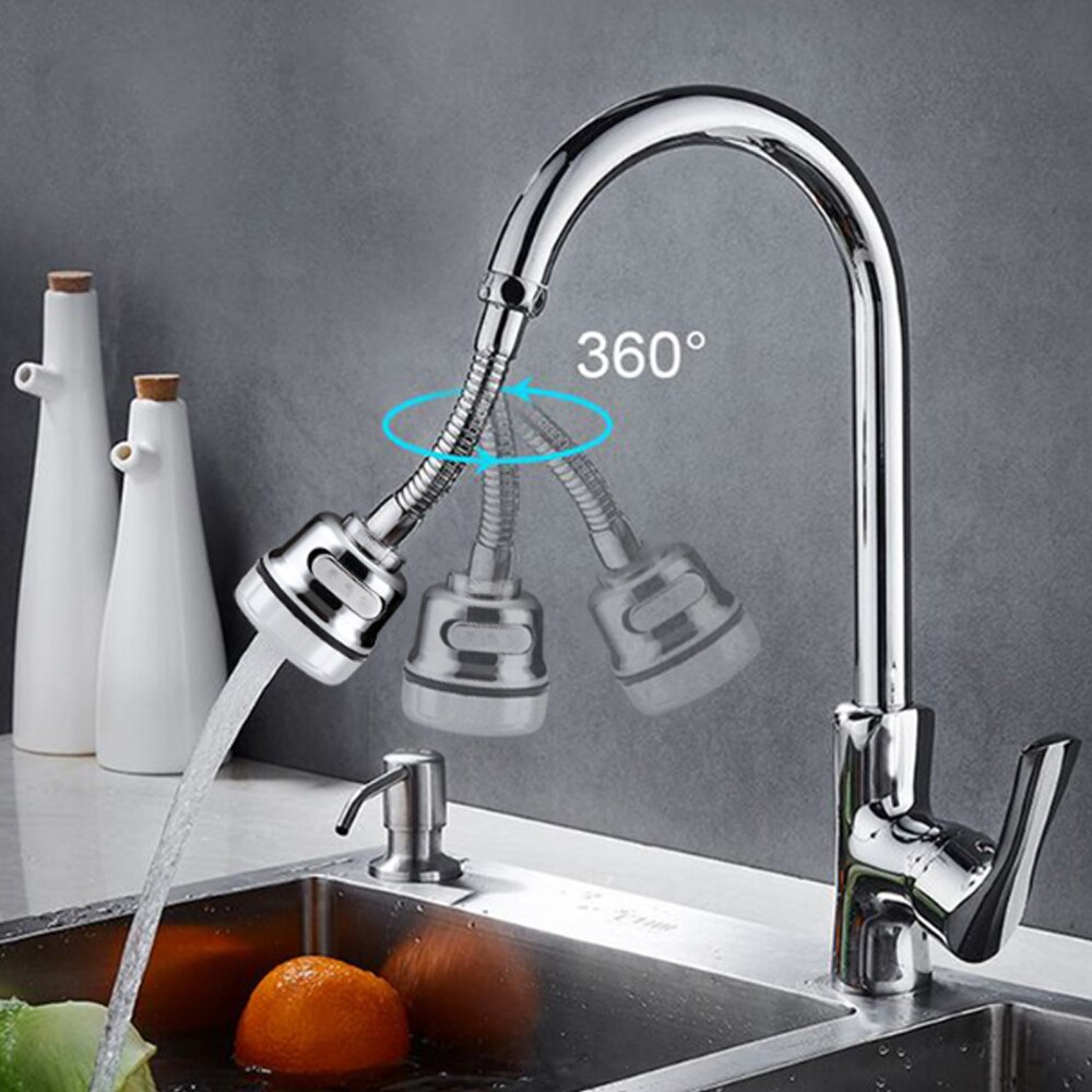 Keukenkraan hoge druk verlengstuk draaibare kraanbeluchter waterbesparende kraan mondstuk adapter badkamer wastafel accessoires keuken