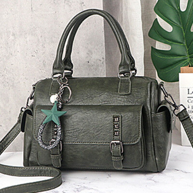 Kleine Crossbody Tassen Voor Vrouwen Casual Outdoor Schoudertas Grote Capaciteit Pu Handtassen Voor Meisje Schouder Messenger Bags: green