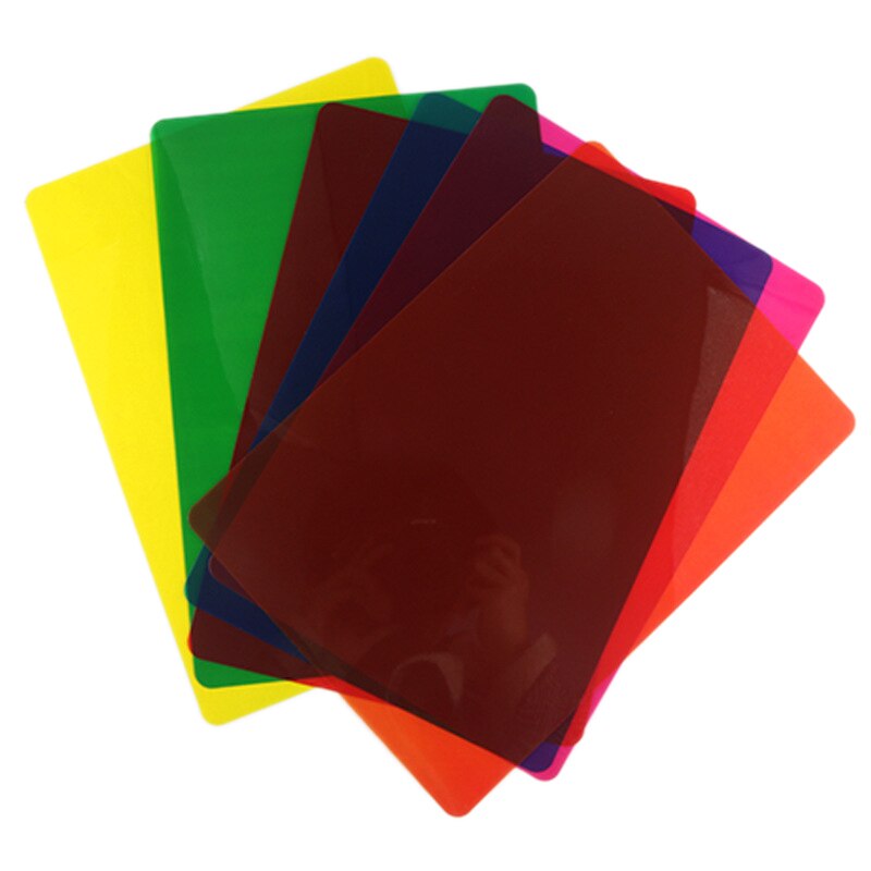 Superposiciones de colores para dislexia, tiras de lectura para dislexia Irlens, TDAH y estrés Visual, 11,7x8,3 pulgadas, 12 Uds.: Default Title