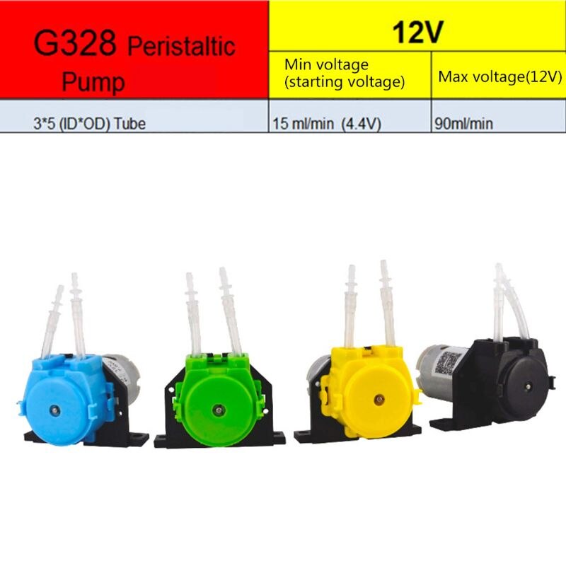 Q0KF 12V péristaltique bricolage Aquarium dosage chimique pompe tête de Tube