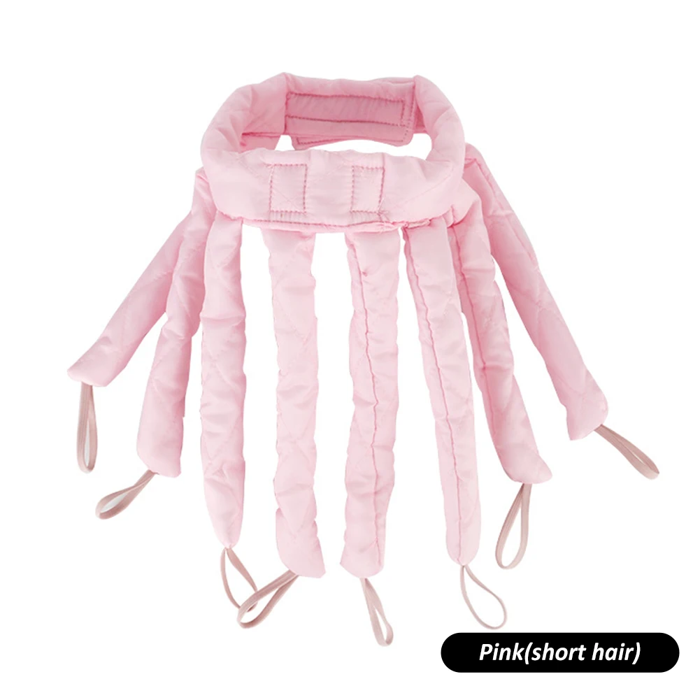 1pc Heatless Haar Curler Krake kräuseln Rollen Weiche Eisstockschießen Stange Stirnband Faul Schlafen Schaum Locken Welle Styling Werkzeuge: Schwarz