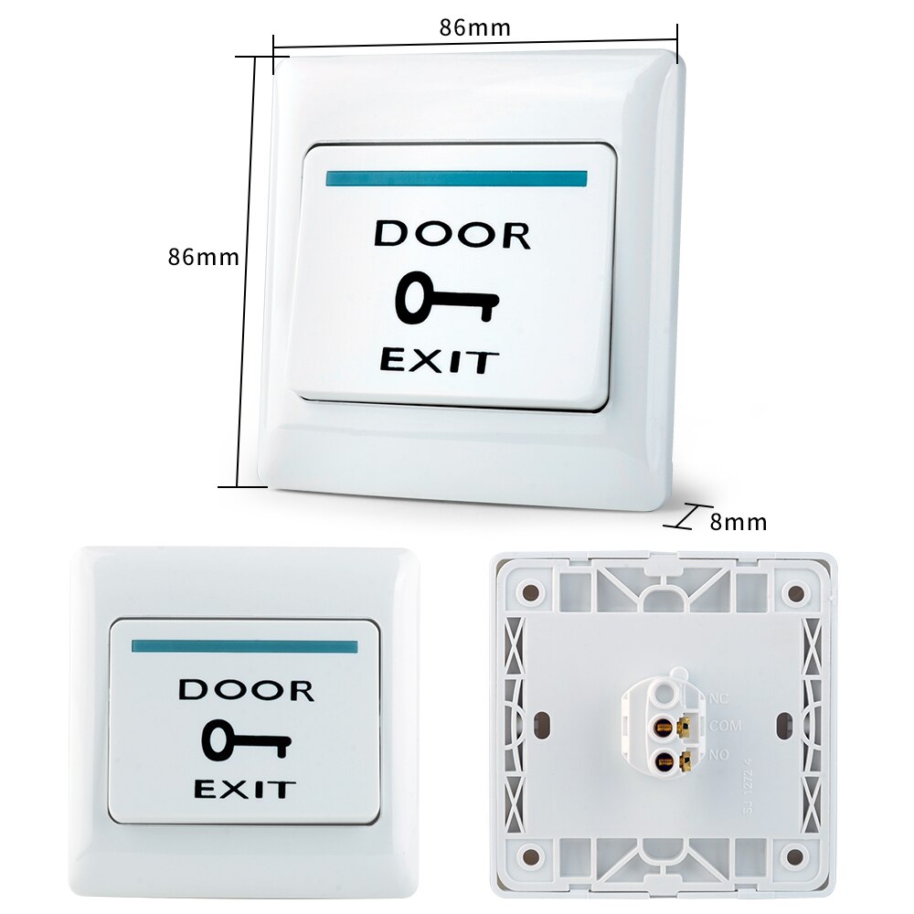 Full Waterproof Outdoor Access Control Kit Set RFID Metal Keyboard + DC12V Power Supply Controller + 10pcs 125KHz RFID Keyfobs