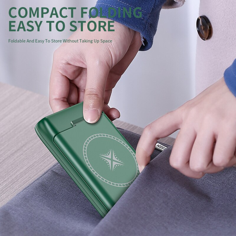 PINZHENG – batterie externe Portable 10000mAh, 22.5W, charge rapide sans fil, pour iPhone, Powerbank 10W