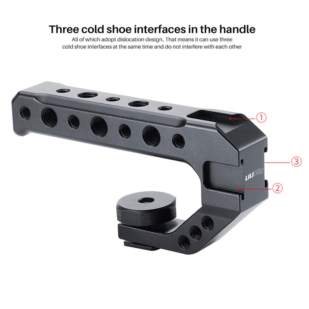 Photography Aluminum Alloy Mount Accessories Adapter Ergonomic Practical Camera Top Shoe Handle Universal Portable