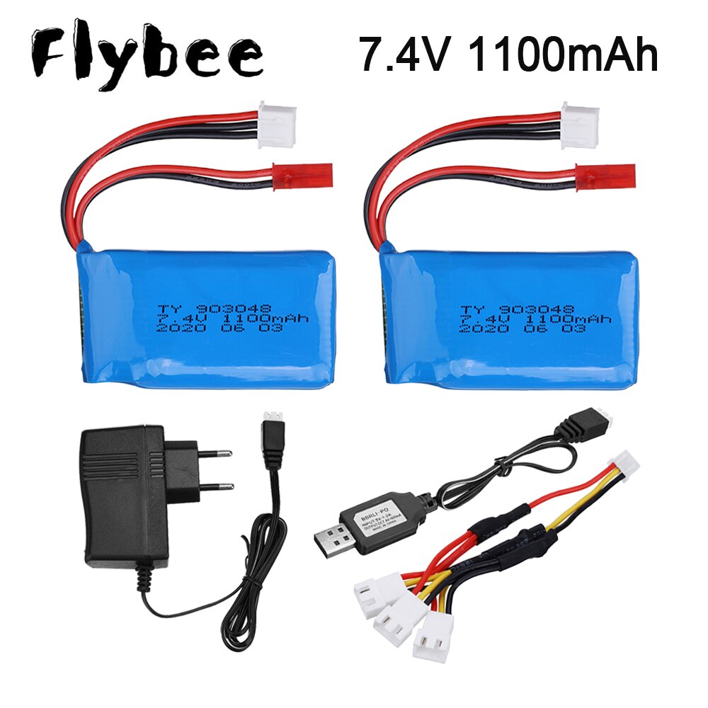 7.4 V baterii na Wltoys A949 A959 A969 A979 K929 1/18 Rc samochodów bateria Lipo 2S 7.4 V 1100 mah 25C 903048 dla Wltoys części do samochodów zdalnie sterowanych