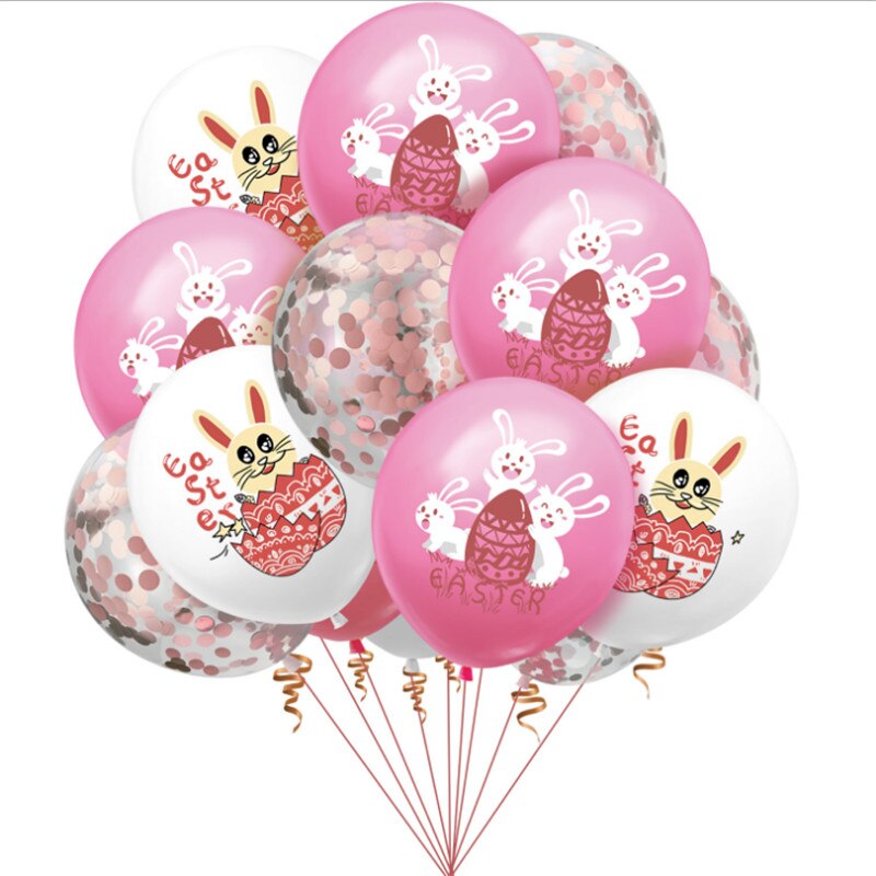 12- tommer gummiballoner sæt tegneserie kanin påske fest dekoration forsyninger: 4