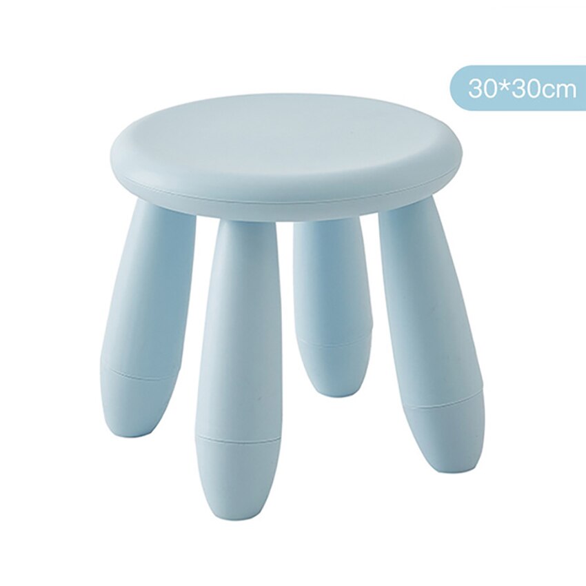 Runde freundlicher Hocker Kindergarten Baby Lernen Hocker Verdicken Kunststoff Spiel Sitz Abnehmbare, zuletzt 100kg, für freundlicher Erwachsene: hell Blau