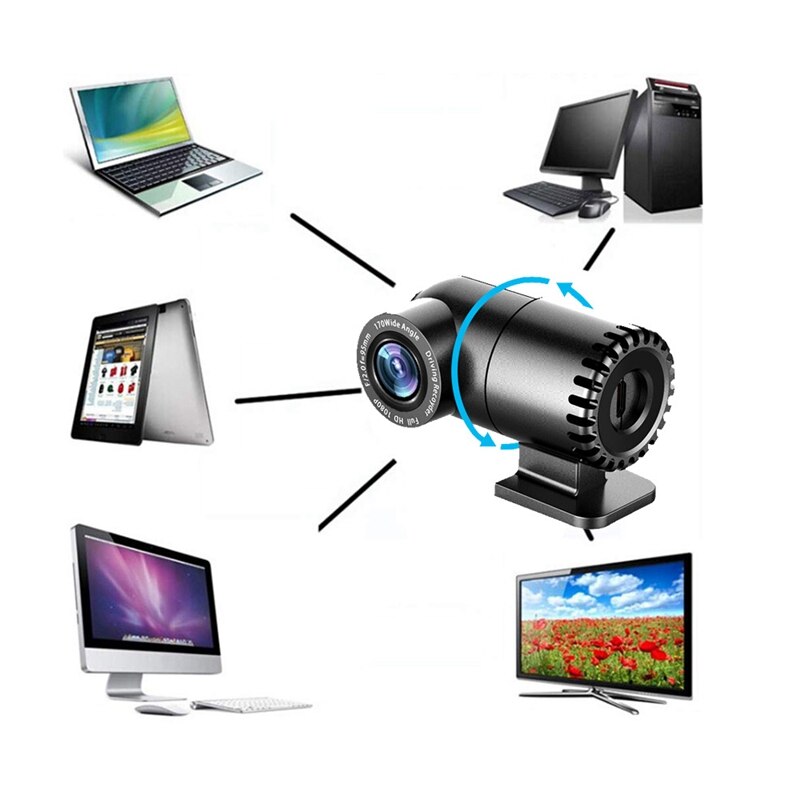 Webcam 1080P Hd Computer Camera Usb Met Microfoon Driver-Gratis Webcam