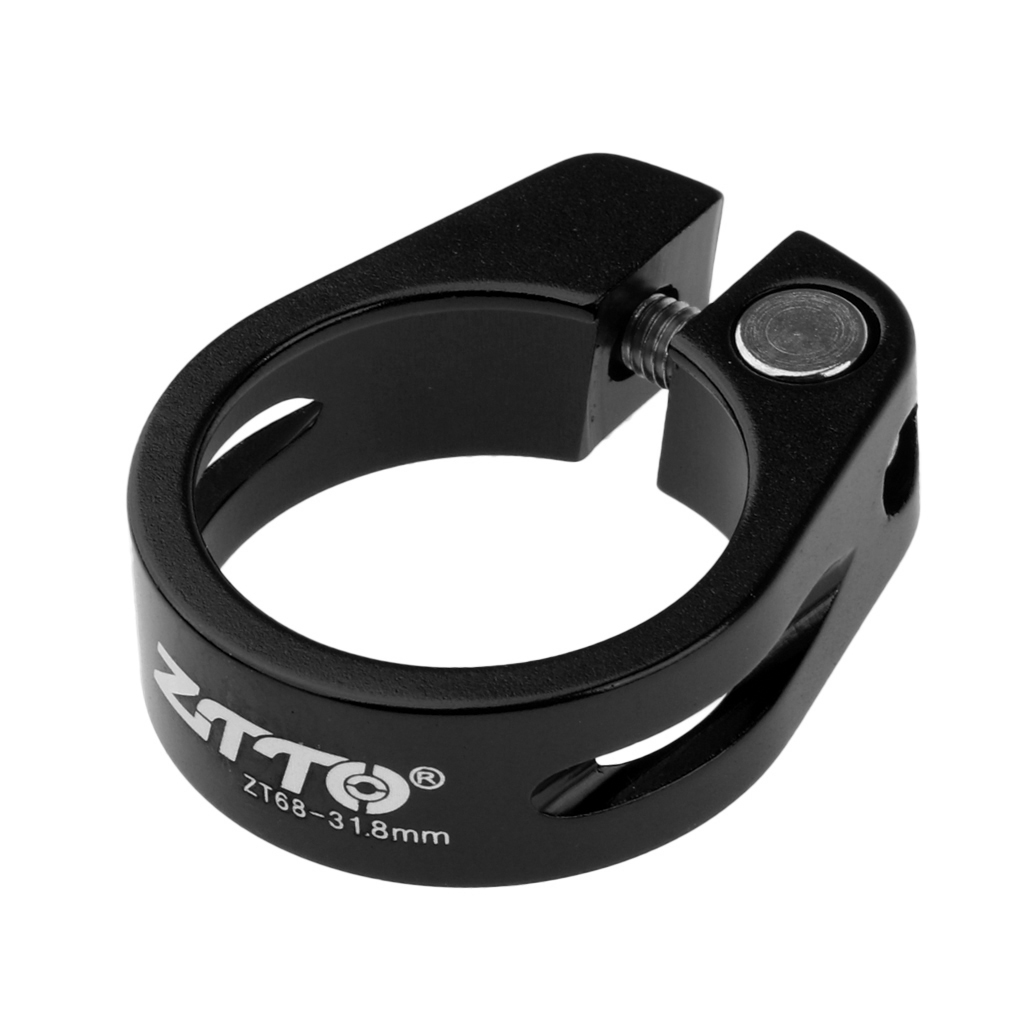 Fahrrad Sattelstütze Schellen Ultraleicht Schloss Fahrrad Sattelstützen Clip: Schwarz 31.8mm