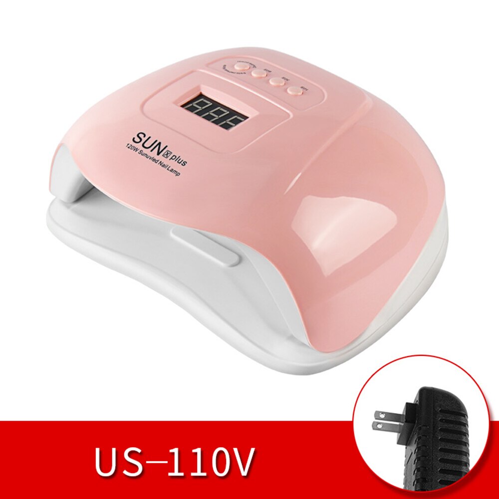Sun S9-lámpara UV LED para secar esmalte, de uñas en Gel, para manicura, Reino Unido, EE. UU., con pantalla LCD: SUNXPLUS 4
