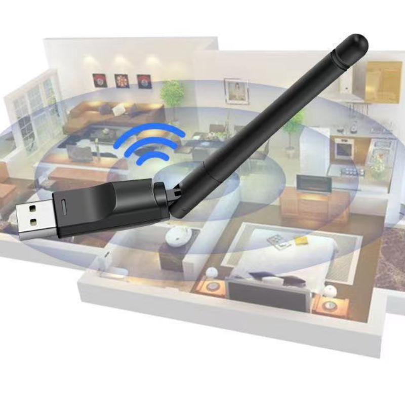 2.4GHz USB 2.0 Adapter 150Mbps WiFi Wireless Network Card with Antenna Chipset Ralink MTK 7601 for Laptop PC Network Cards