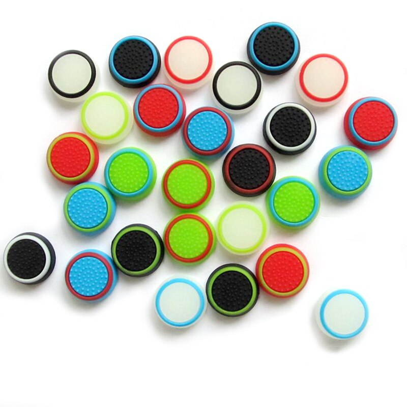 2pcs Controller di Rocker Cap Prese Alloggiamento Della Copertura della Gomma di Silicone Pulsante Caps Grips Thumb Stick Per PS4 PS3 PS2 XBOX 360 di UN