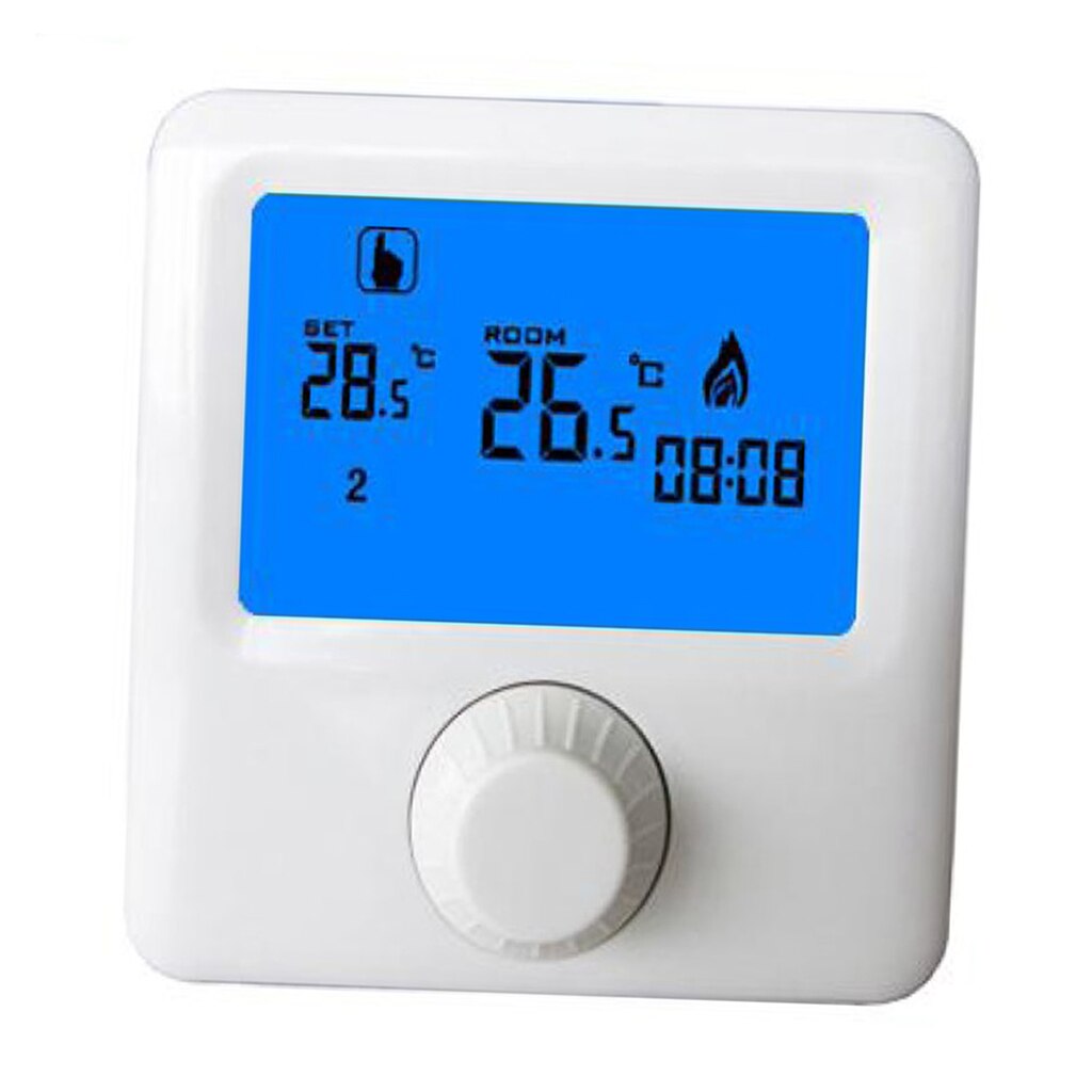 LCD Heating Thermostat Weekly Programmable Central Heat Temperature Controller,