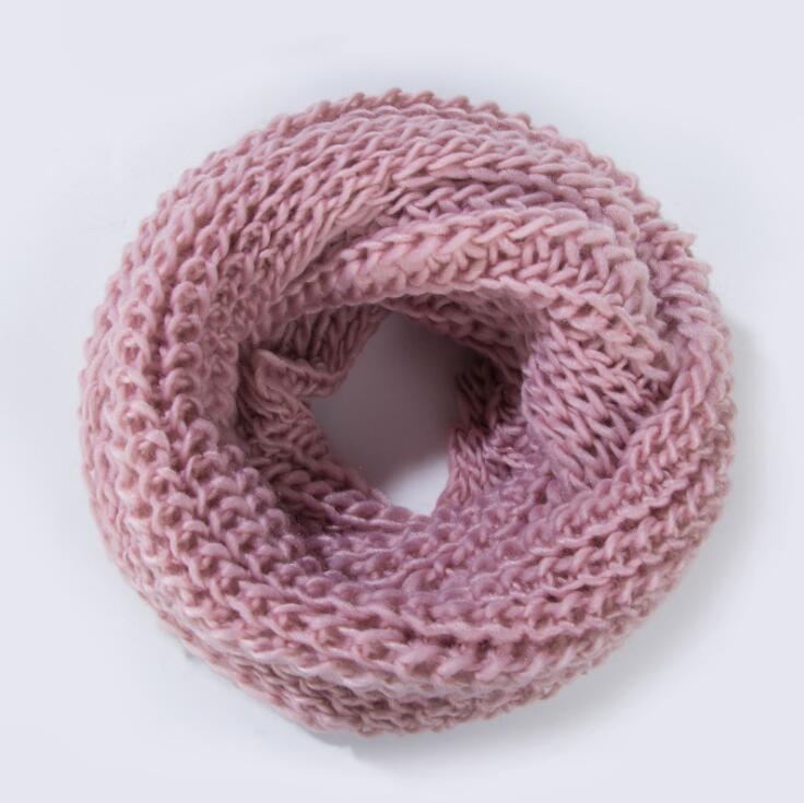Women Scarf Unisex Winter Scarf Knitted Scarves Collar Neck Warmer Lady Crochet Ring Spain Loop