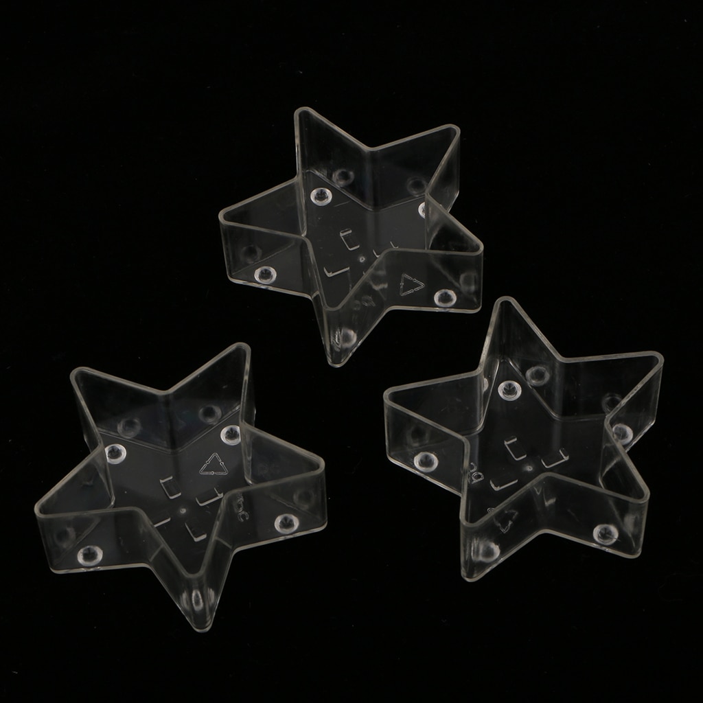 10 stk stjerne klar fyrfadslys holder te lys kop kuffert lysestage dekoration lysebeholdere forme