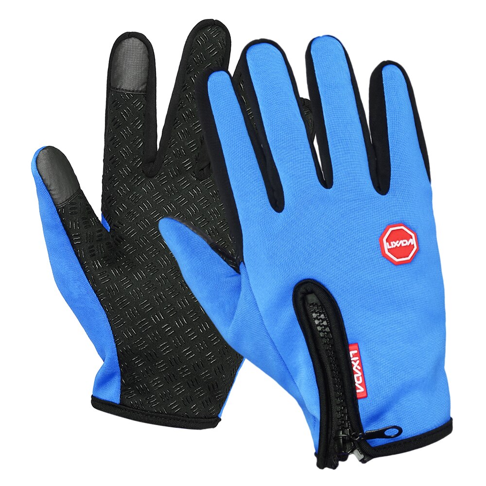 Lixada Outdoor Sport Wandelen Winter Fiets Fietsen Handschoenen Voor Mannen Vrouwen Windstopper Kunstleder Zachte Warme Handschoenen