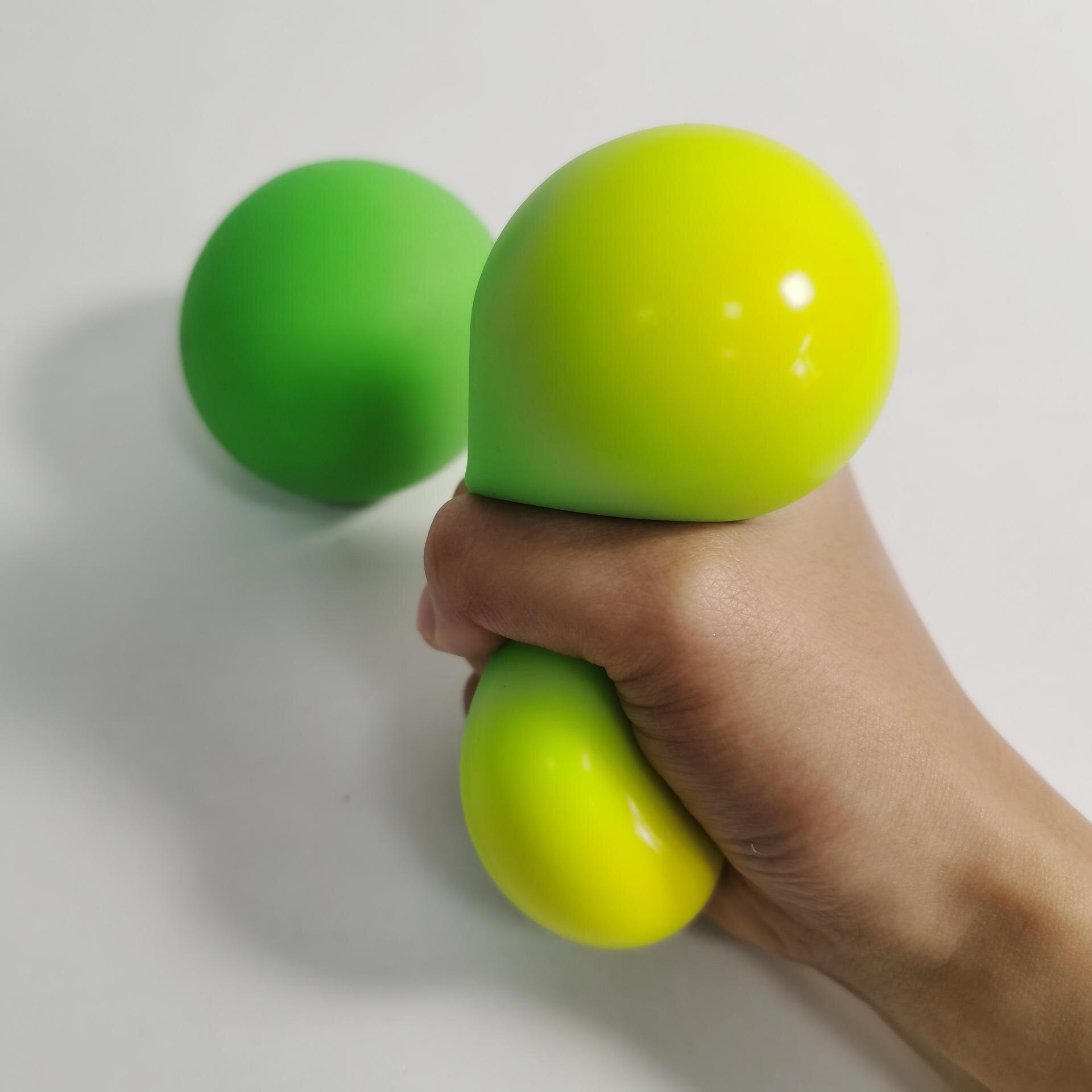 6Cm/6.5Cm Stress Ballen Kleur Veranderende Scheurbestendig Niet Giftig Bpa Gratis Soft Stretchy speelgoed Anti Stress Bal Voor Kinderen Volwassen: Green 6.5cm