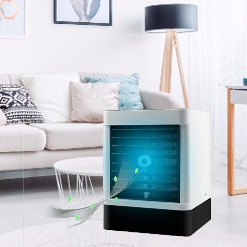 Mini Air Conditioner Fan Portable 3 in 1 Personal Space Air Cooler Desktop Cooling Fan Humidifier for Office Home Kitchen: Default Title