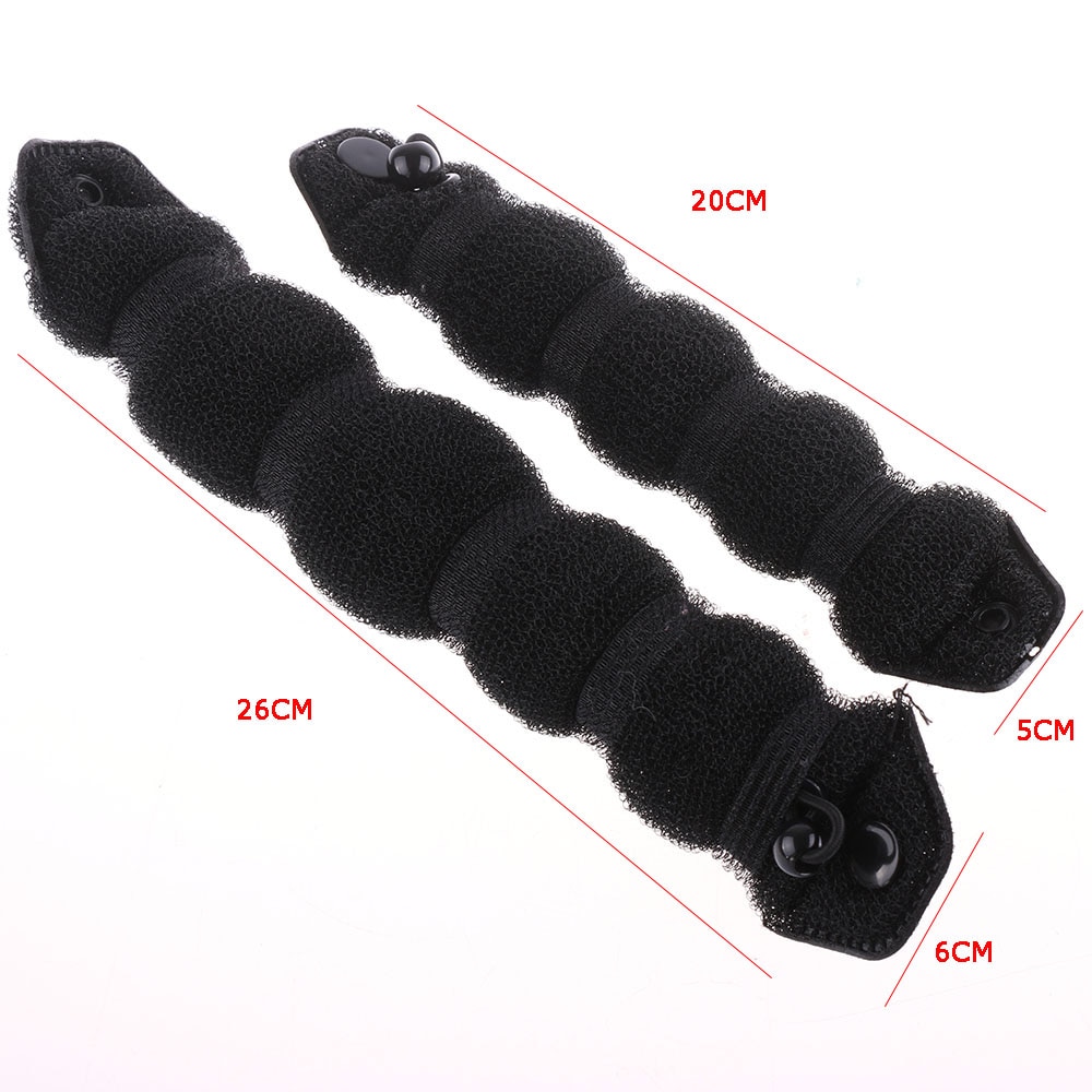 2 unids/set uno grande y uno pequeño novedosa mujer cubierta negra café mágico pelo para moños estilo moño Accesorios de belleza