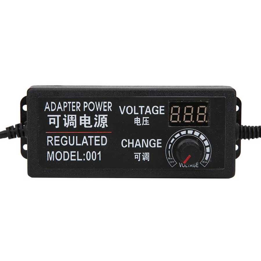 Adjustable Power Adapter Variable Voltage Charger Supply DC3V-12V AC100-240V US Plug DC/AC Power Supply
