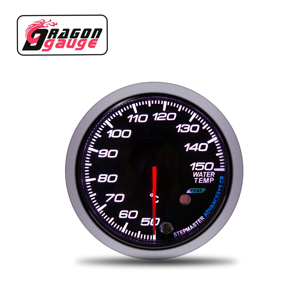 「DRAGON」 60MM Tachometer Voltmeter EGT Gauge Boost Gauge Water Temp Oil Temp Oil Press With Gauge Rack for 12V Car: Water Temp Gauge
