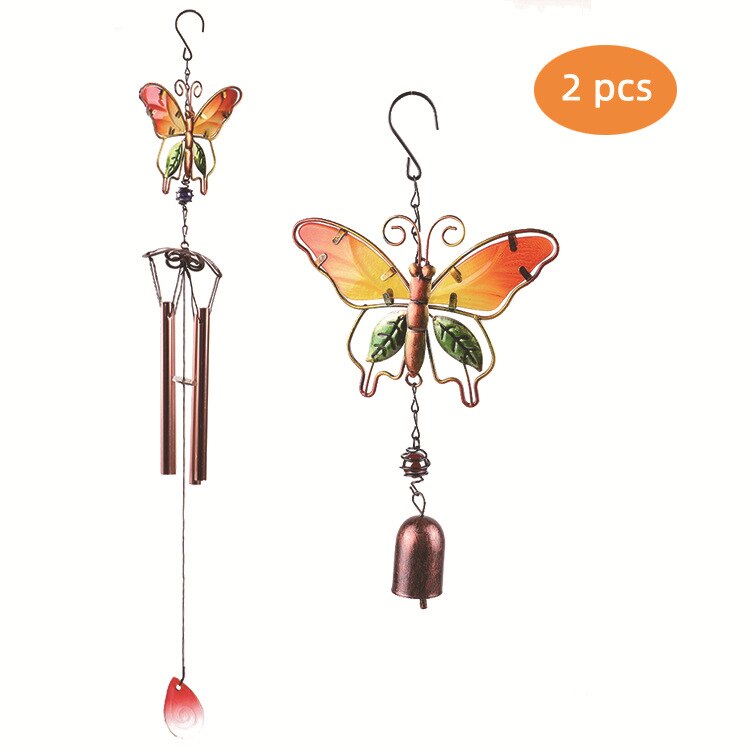 6 Stück Glas Windspiel Set | Japanische Windglocken | DIY Garten Deko | Transparente Windspiele