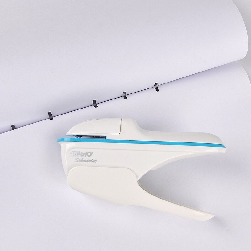 Stationery Office Thickening Paper Stapler Without Staples Labor-saving Stapleless Stapler Plastic Bookbinding Mini Stapler